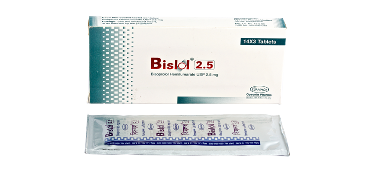 Tablet Bislol 2.5mg (70pcs)