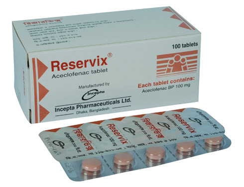 Tablet Reservix100 mg (100pcs)
