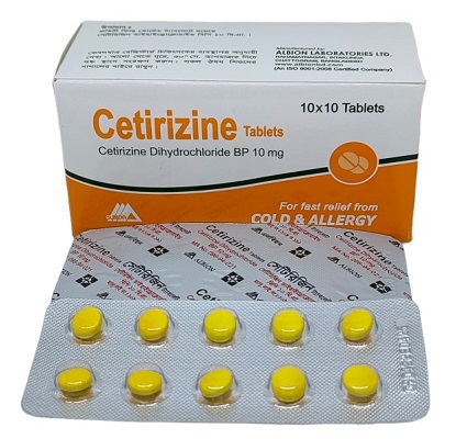 Tablet Cetirizine 10mg (Albion) (100pcs)