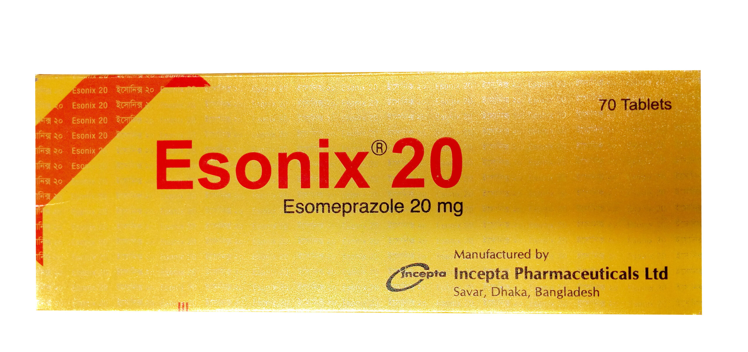 Tablet Esonix 20mg (98pcs )