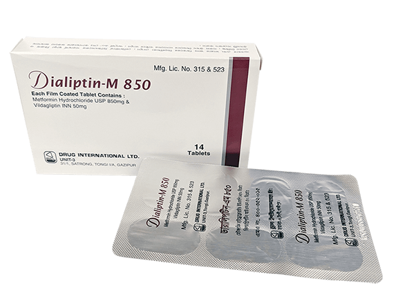 Tablet Dialiptin - M 850mg ( 14 pcs )
