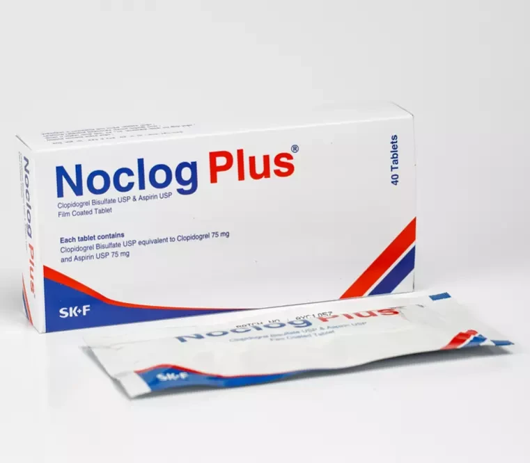 Tablet Noclog Plus 75+75mg (40pcs)