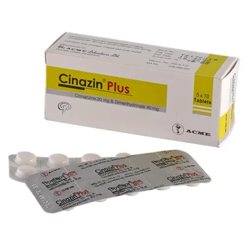 Tablet Cinazin Plus 20+40mg (100pcs)