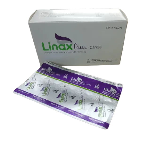 Tablet Linax Plus 2.5mg+850mg (60pcs)