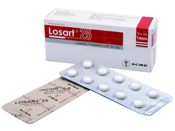 Tablet Losart 25mg (50pcs)
