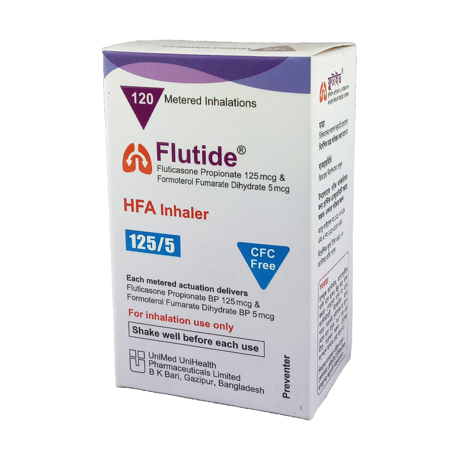 Inhalation Flutide HFA 125/5mg