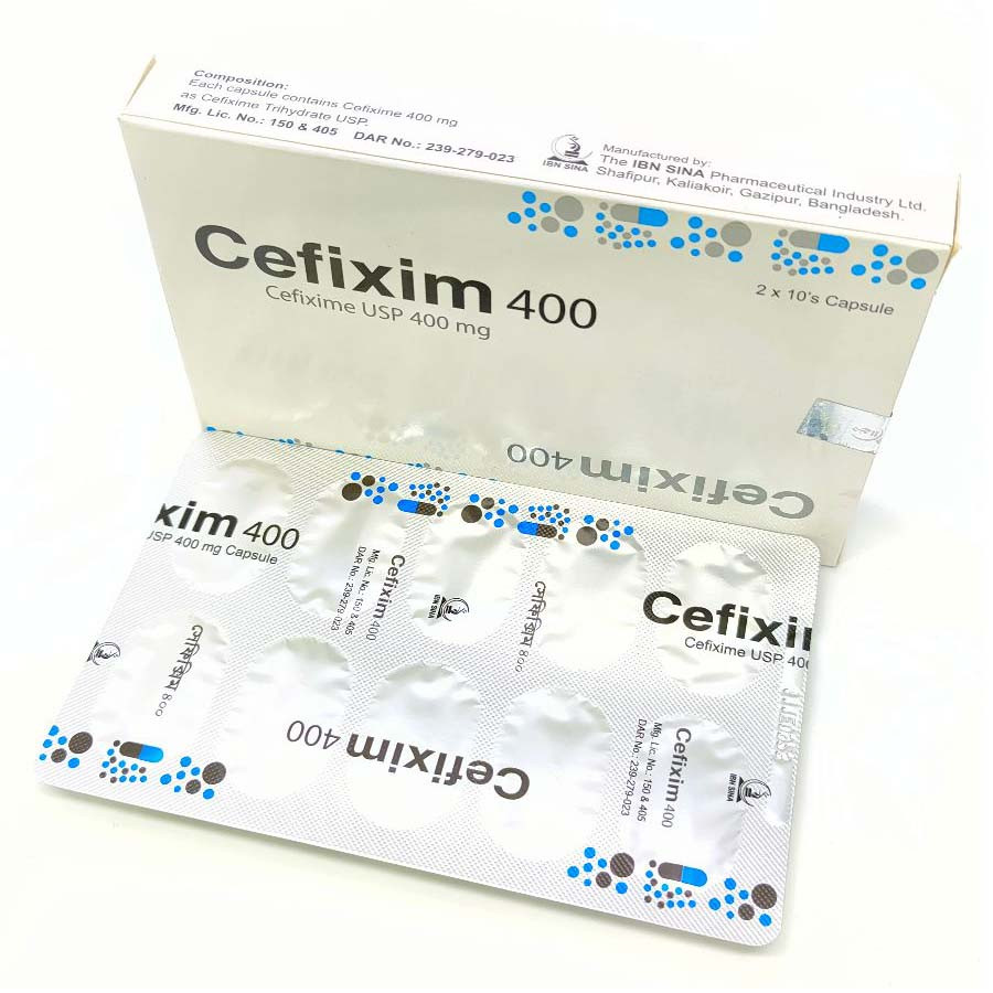 Capsule Cefixim 400mg (Ibn sina) (20pcs)