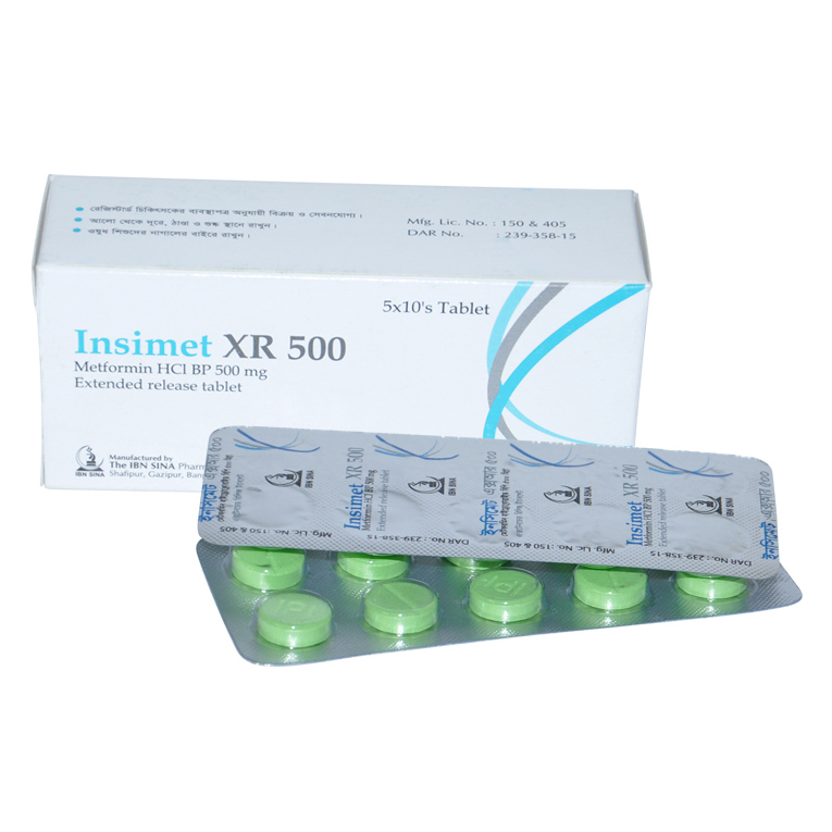 Tablet Insimet xr 500mg (50pcs)