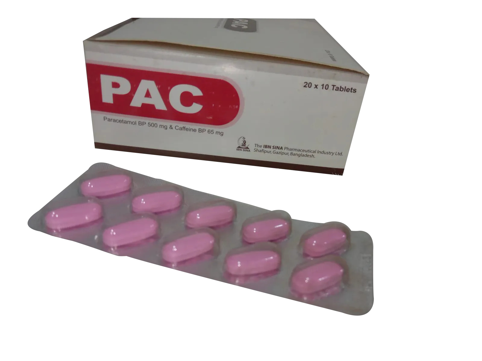 Tablet Pac 500mg+65mg (200pcs)