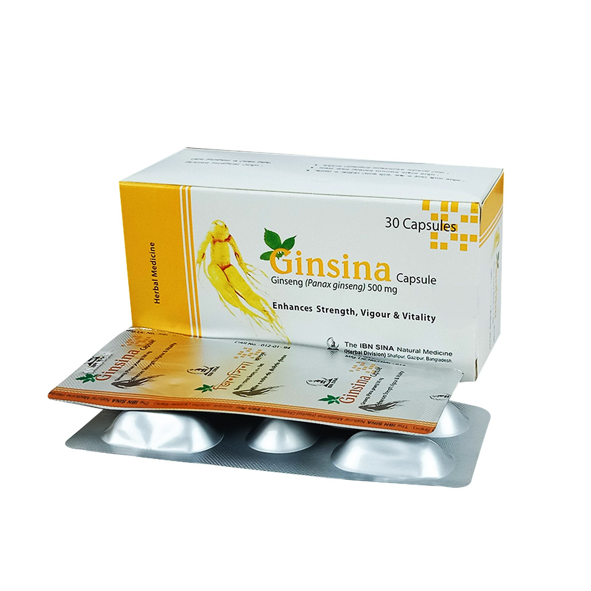 Capsule Ginsina 500mg (30pcs)