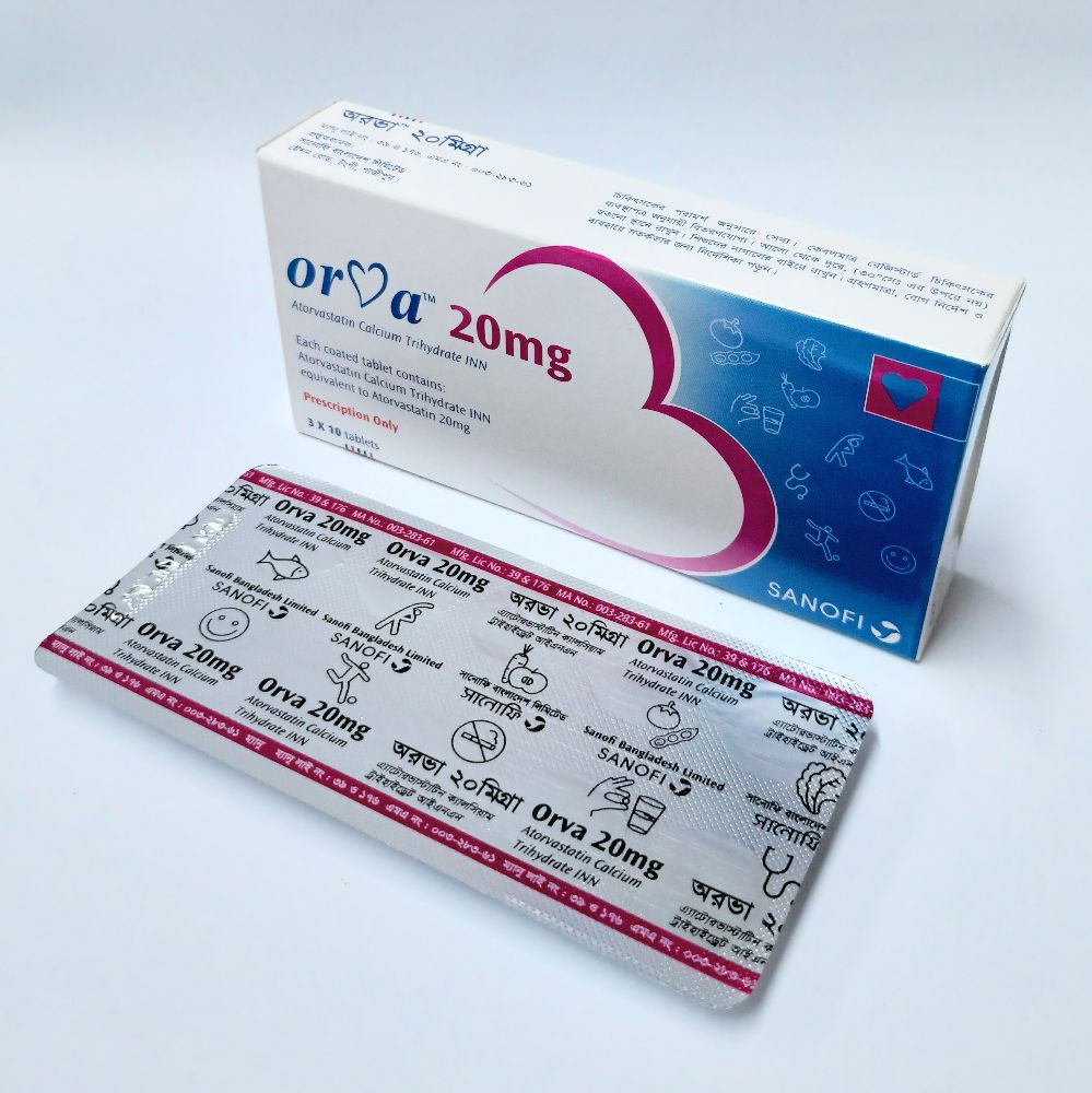 Tablet Orva 20mg (30pcs)