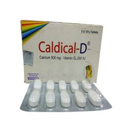 Tablet Caldical D 500mg+200iu (50pcs)