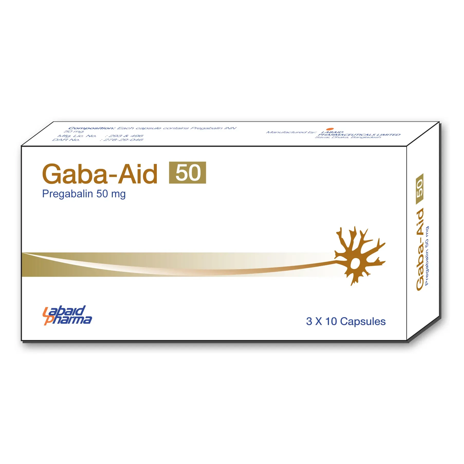 Capsule Gaba-Aid 50mg (30pcs)