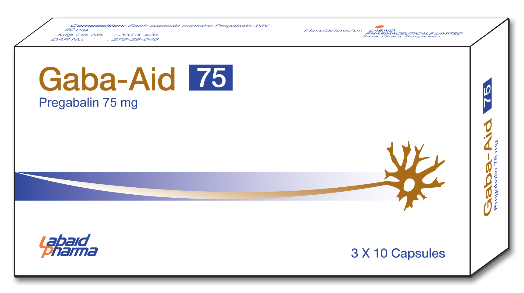 Capsule Gaba-Aid 75mg (30pcs)