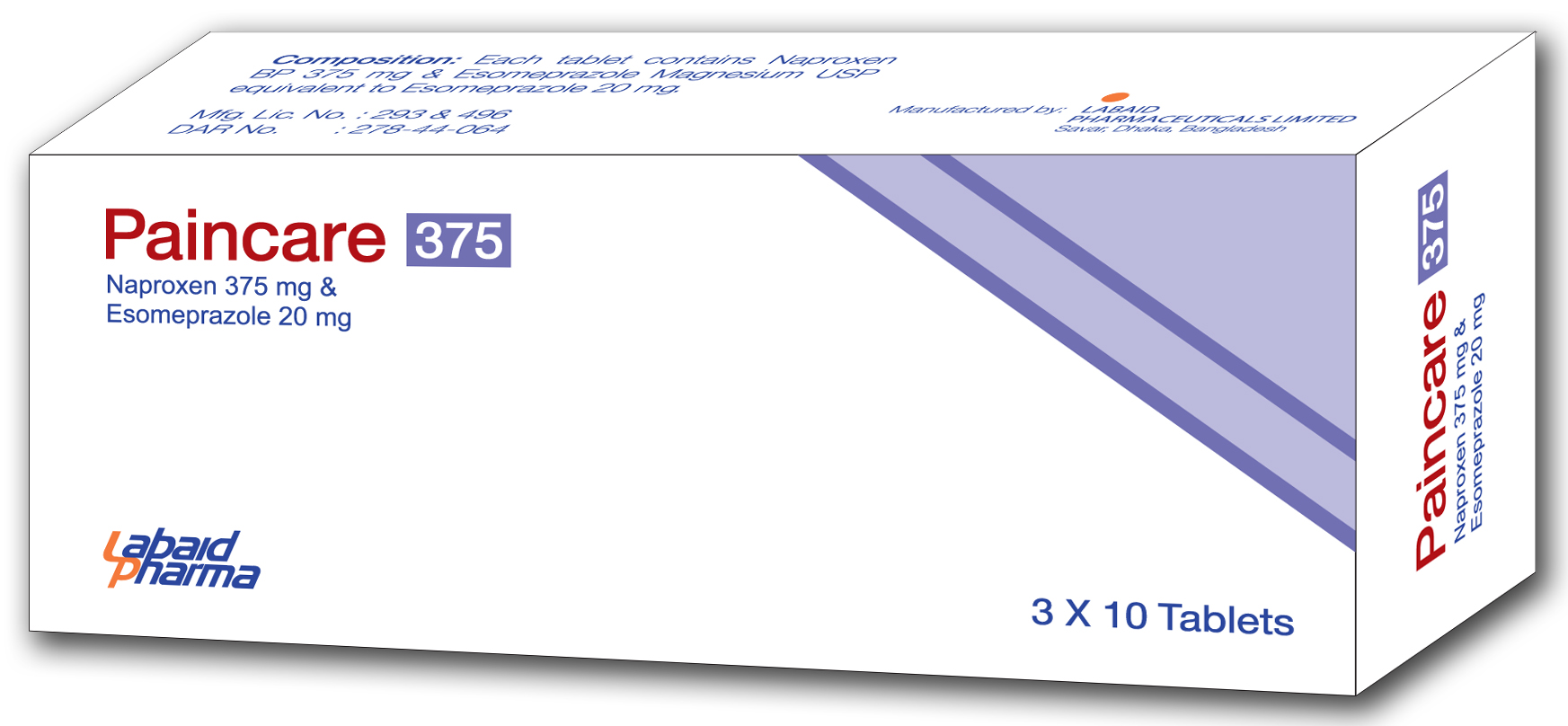 Tablet Paincare (375mg+20mg)