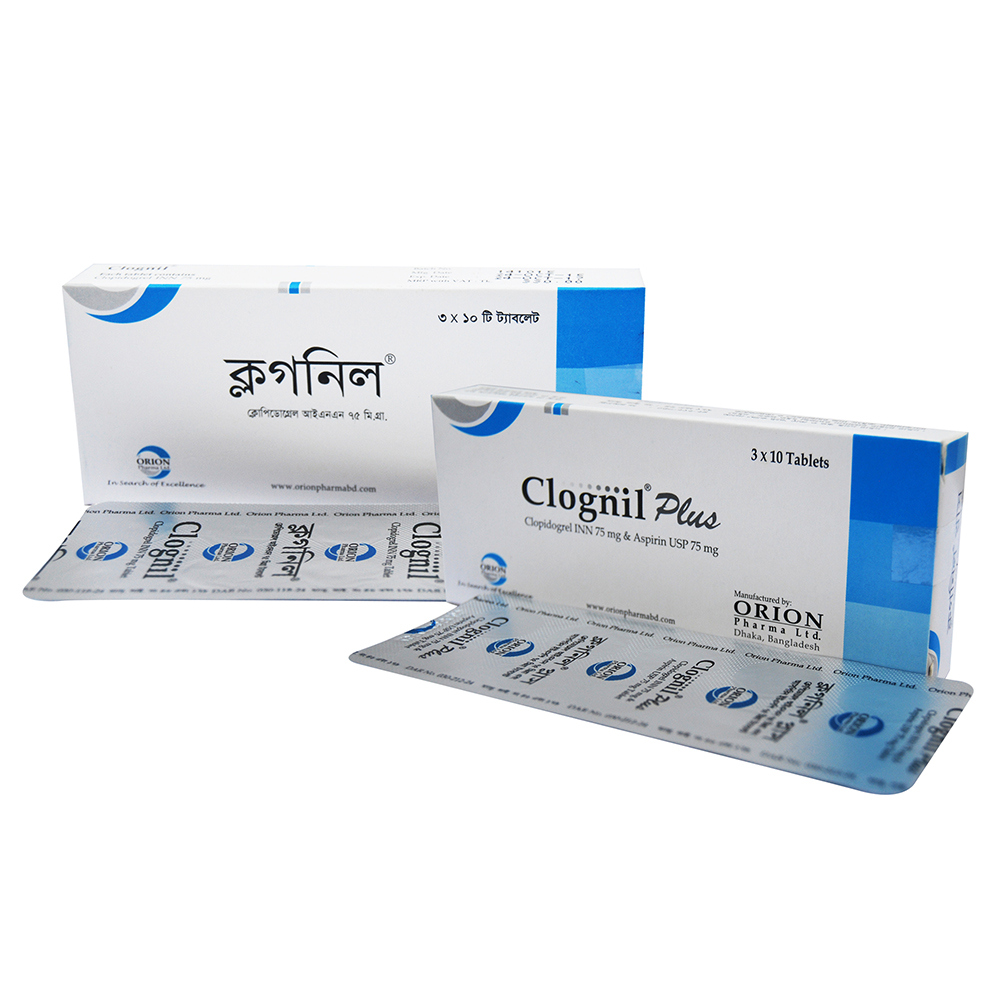 Tablet Clognil plus 75mg+75mg (30pcs)