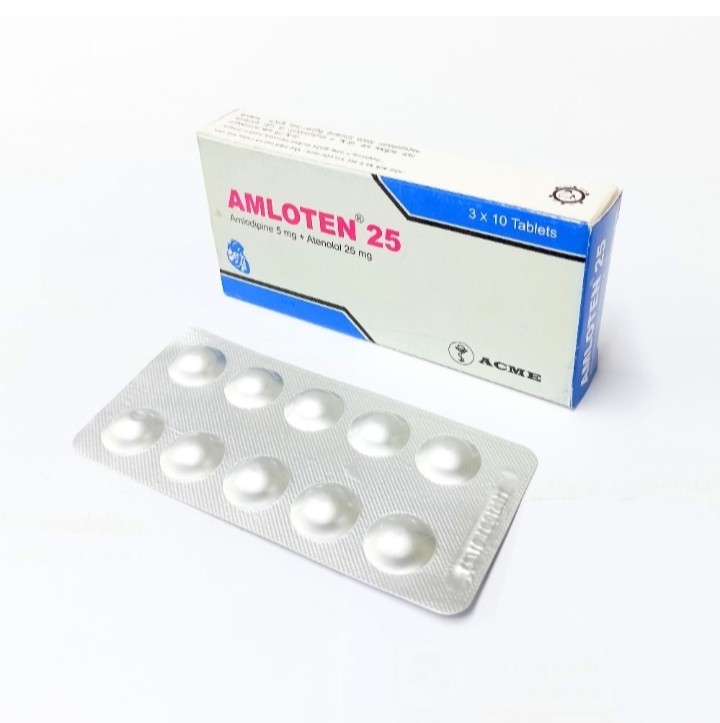 Tablet Amloten 25mg (30pcs)