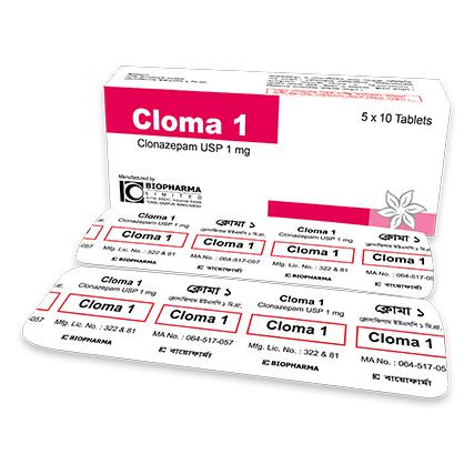 Table Cloma 1mg (50pcs)