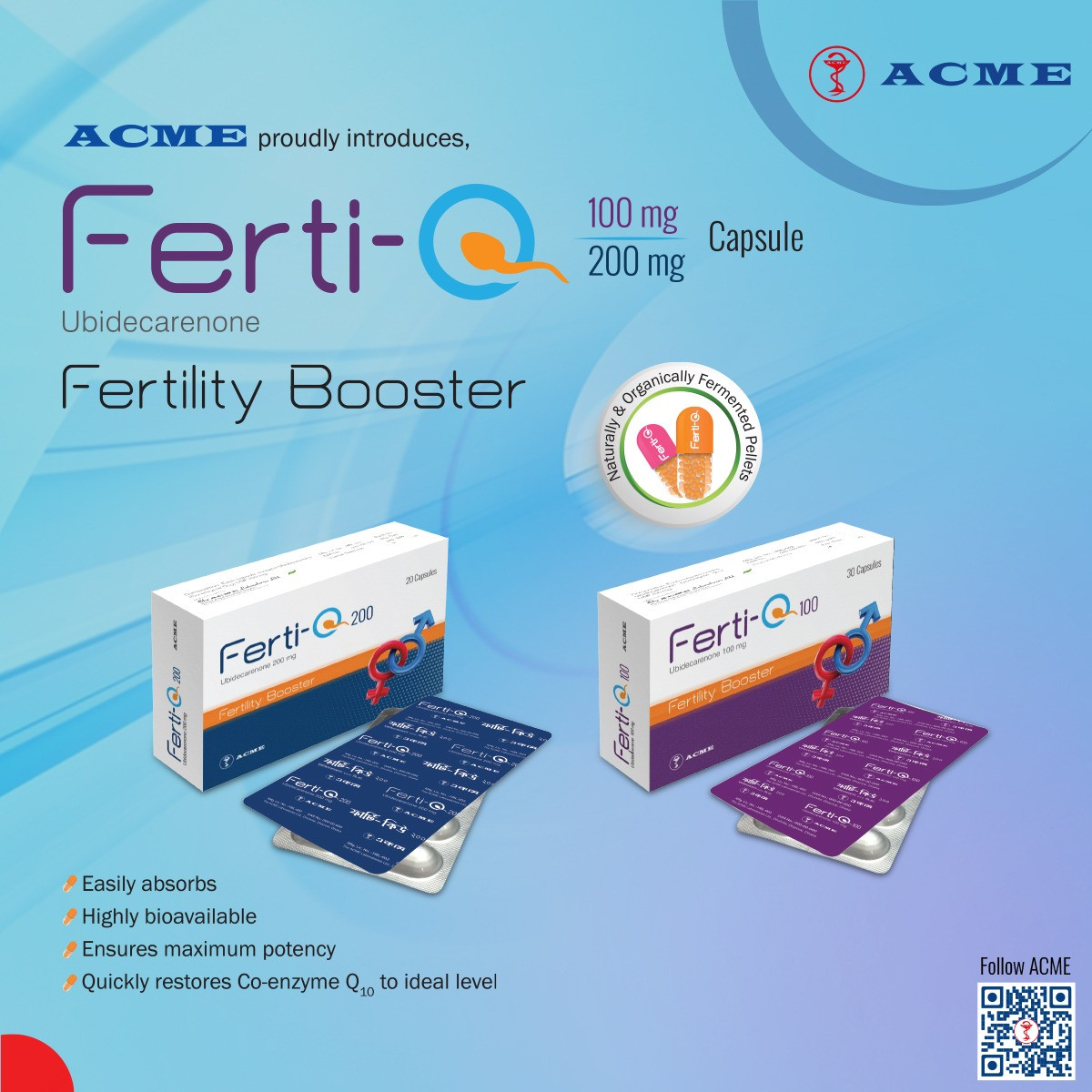 Capsule Ferti-Q 100mg (30pcs)