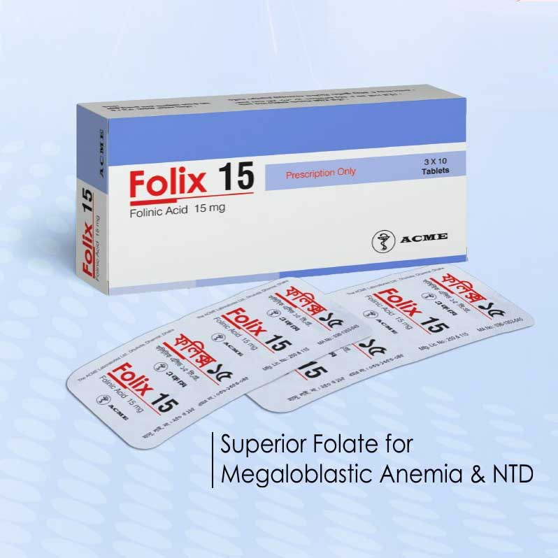 Tablet Folix 15mg (30pcs)
