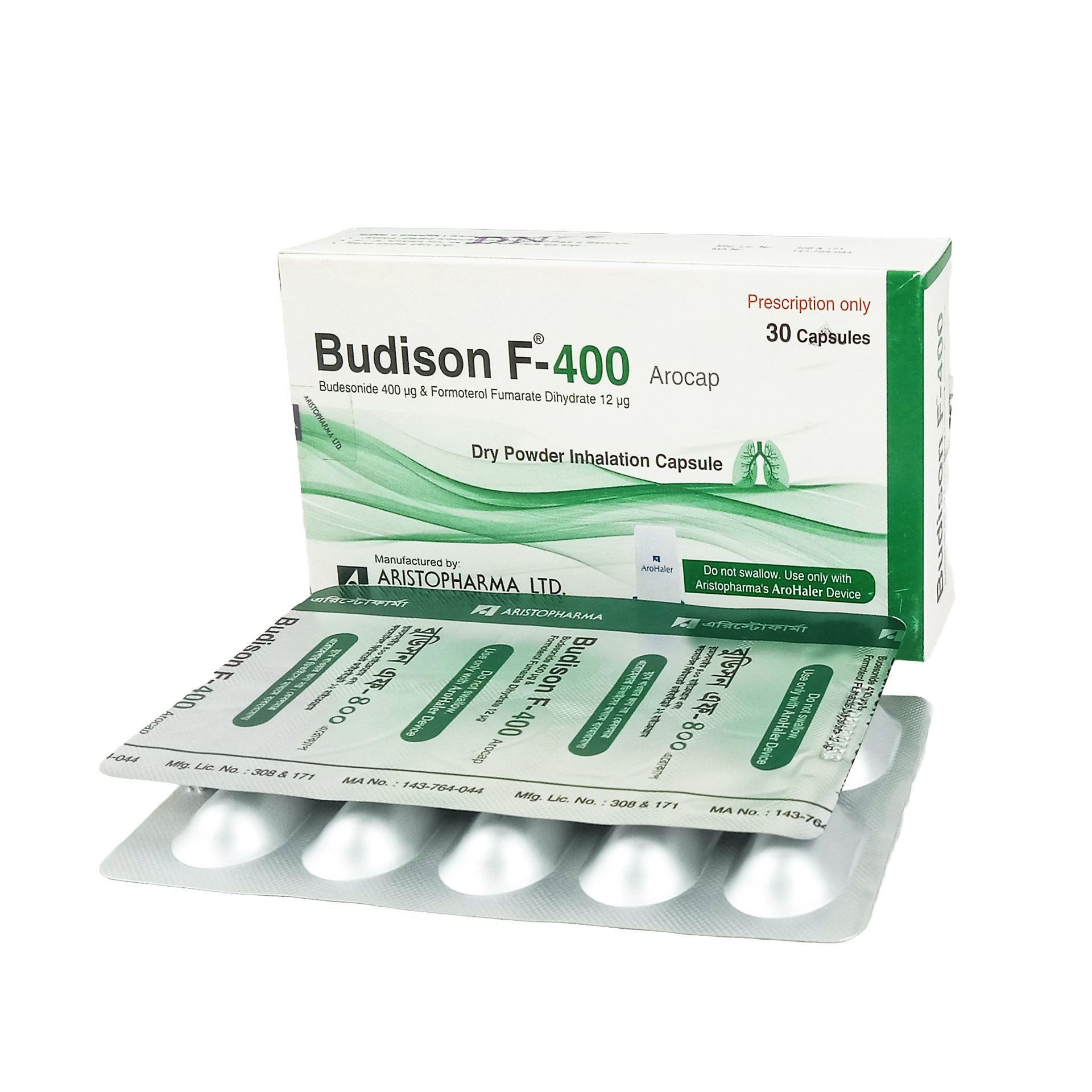 Capsule Budisone F-400 Arocap (30pcs)