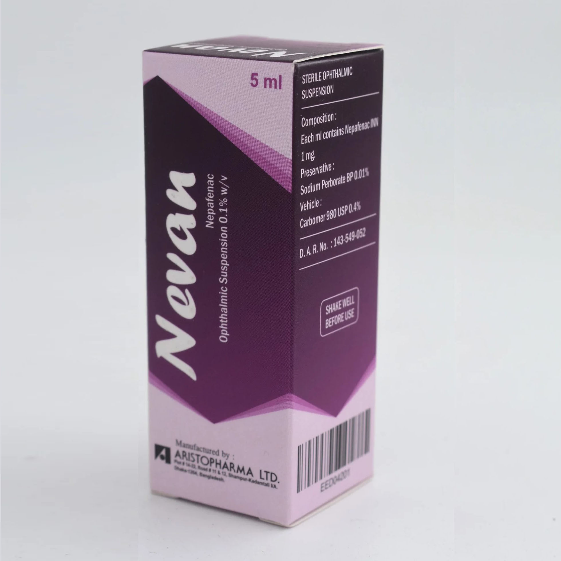 Eye Drop Nevan 0.1% (5ml)