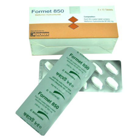 Tablet Formet 850mg (50pcs)