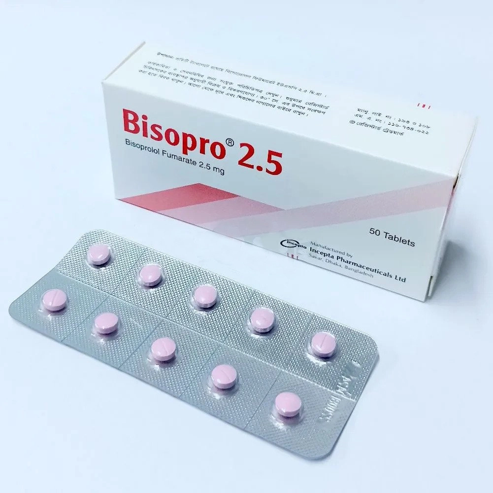 Tablet Bisopro 2.5mg (50pcs)