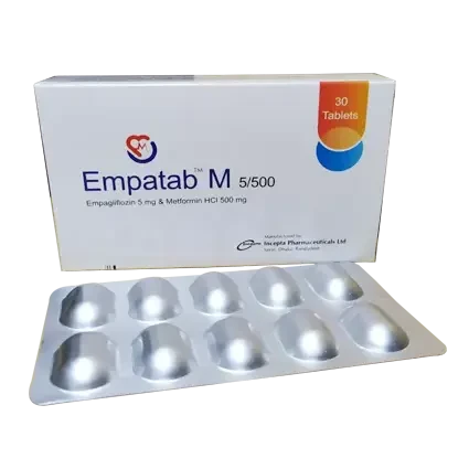 Tablet Empatab M 5mg+500mg (30pcs)