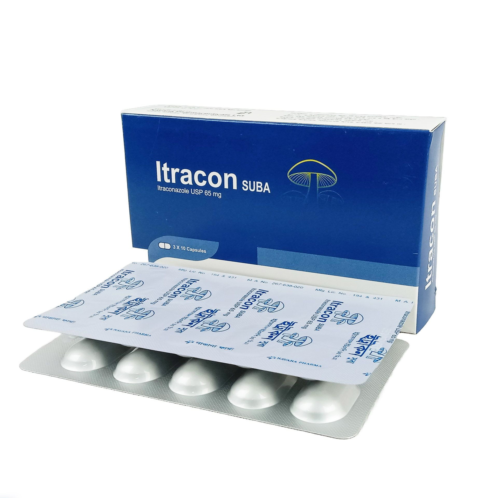 Capsule Itracon SUBA 65mg (60pcs)