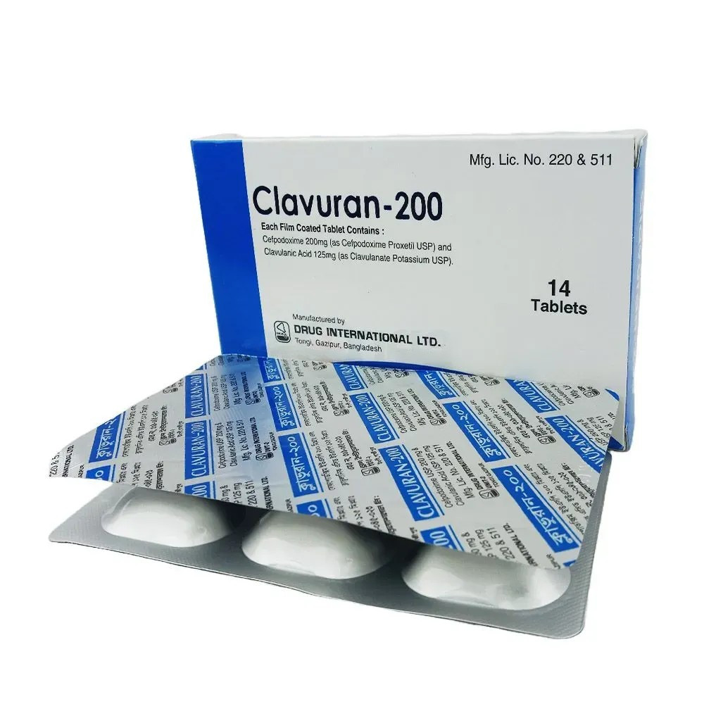 Tablet Clavuran 200mg+125mg (14pcs)