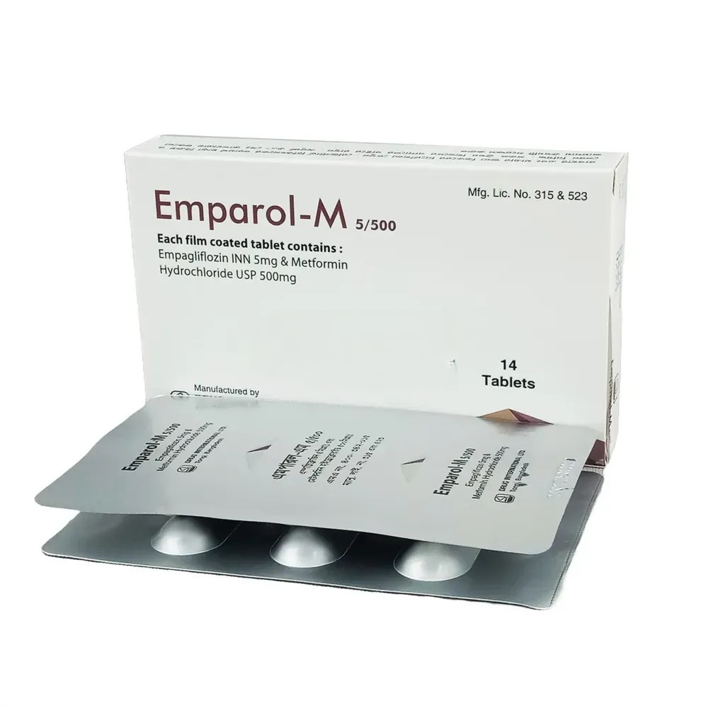 Tablet Emparol-M 5mg+500mg (14pcs)