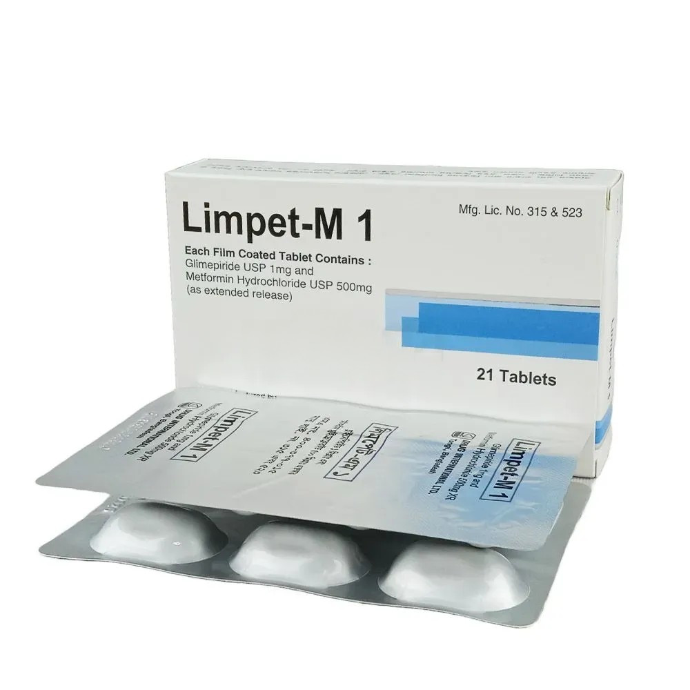 Tablet Limpet-M 1mg+500mg (21pcs)