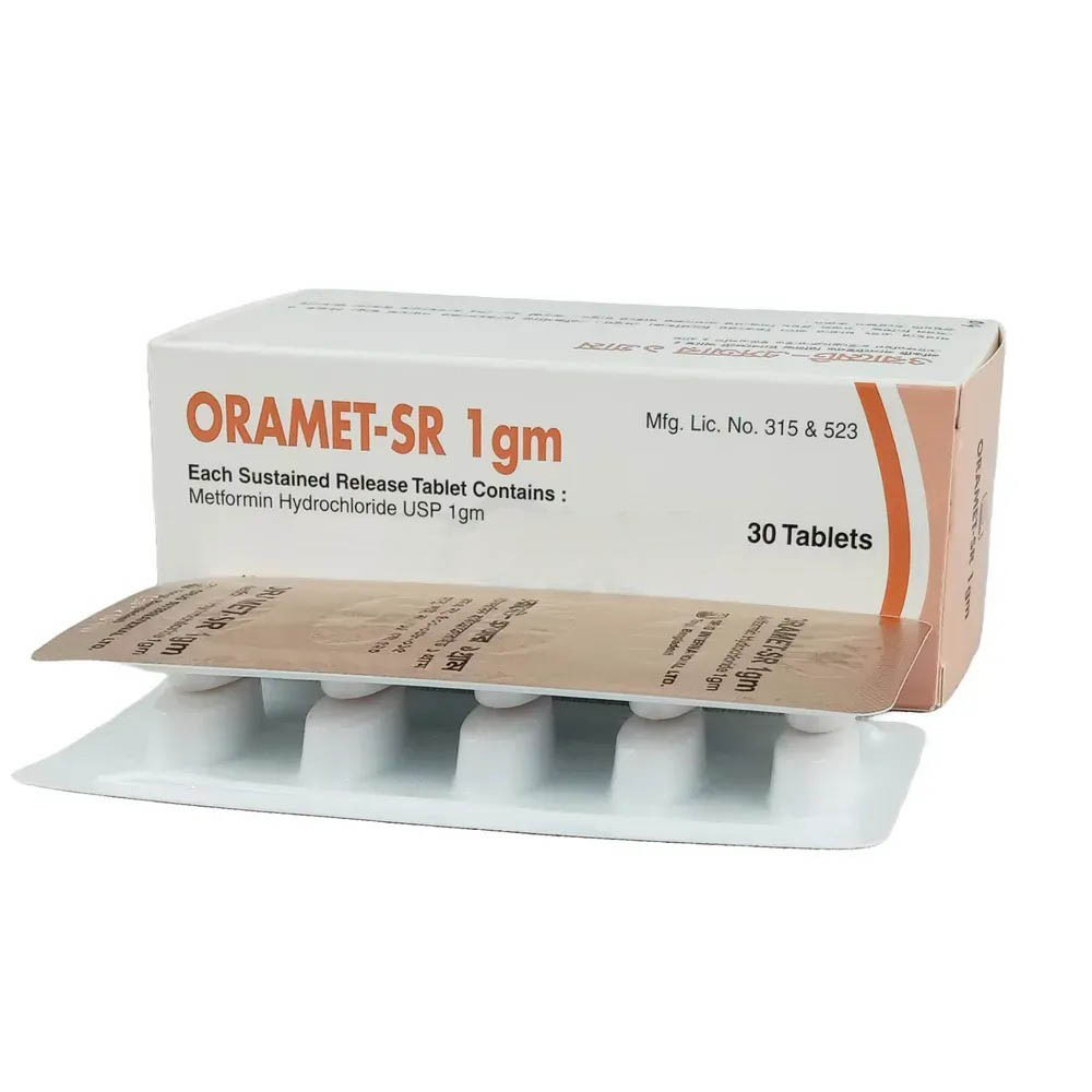Tablet Oramet-SR 1000mg (30pcs)