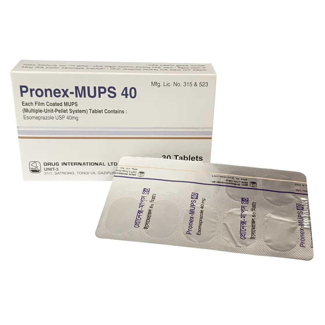 Tablet Pronex-Mups 40mg (30pcs)