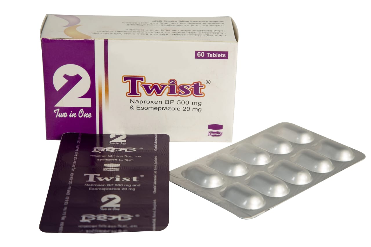 Tablet Twist 500mg+20mg (60pcs)