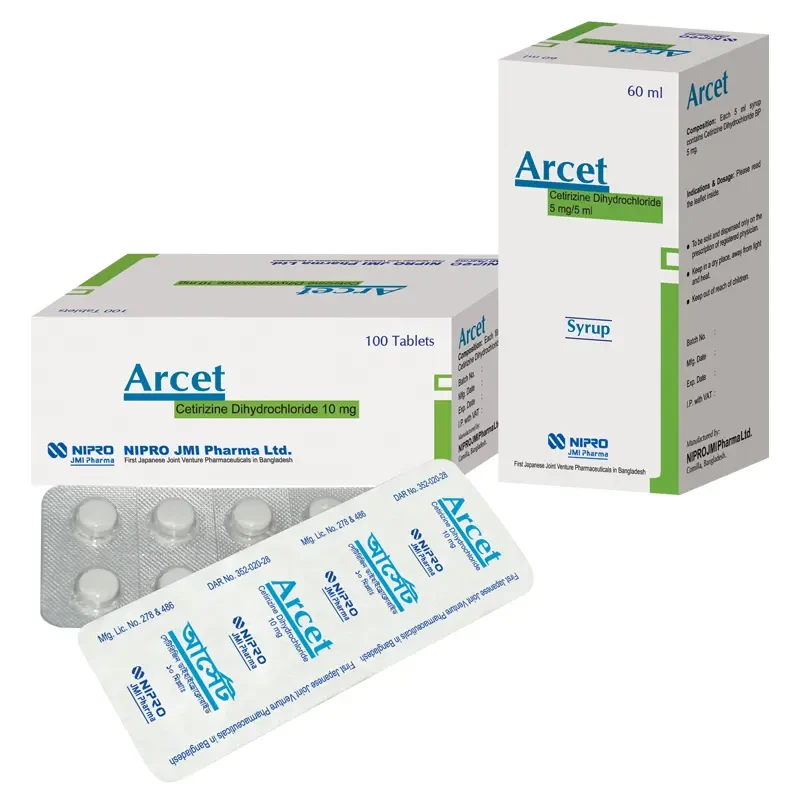 Tablet Arcet 10mg (100pcs)