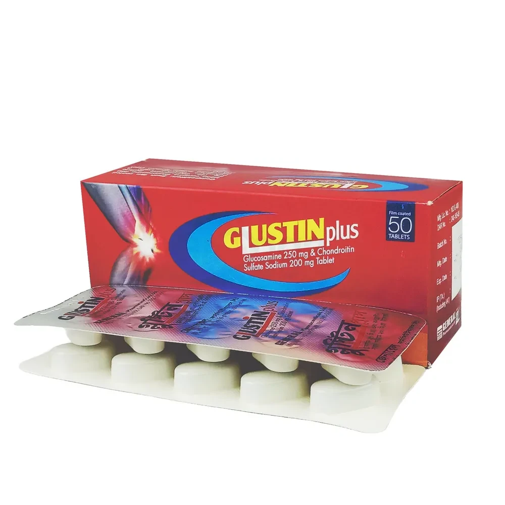 Tablet Glustin Plus 250mg+200mg (50pcs)