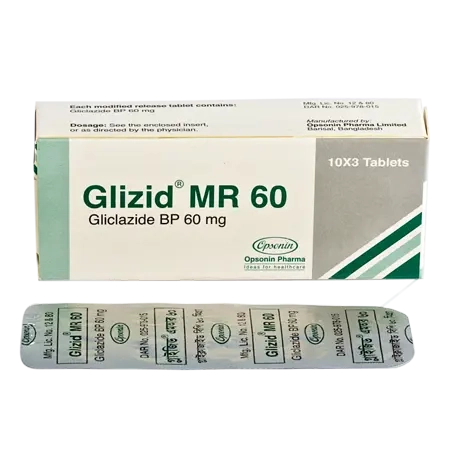 Tablet Glizid MR 60mg (30pcs)