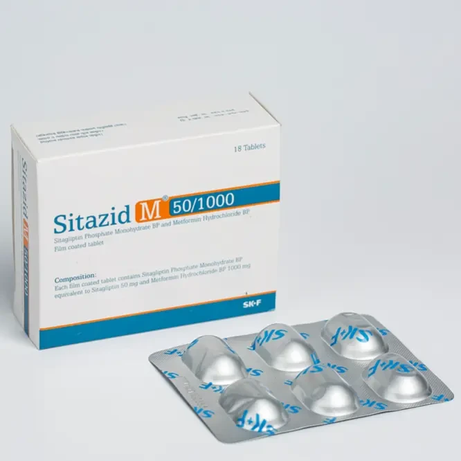 Tablet Sitazid  M 50/1000mg (18pcs)