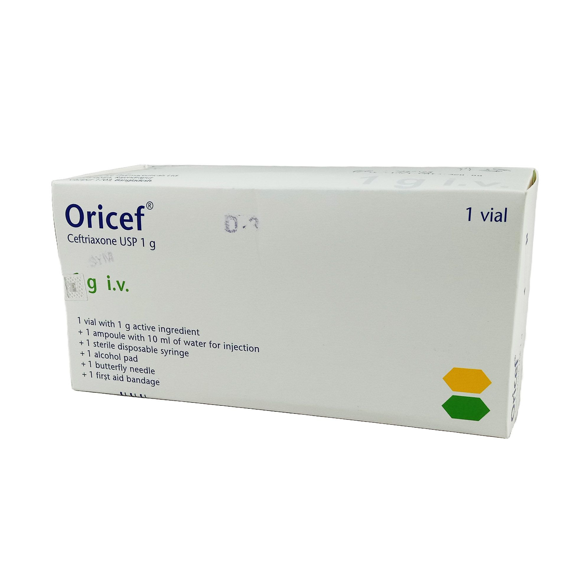 Injection Oricef 1gm iv