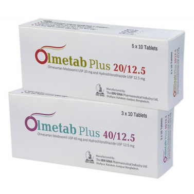 Tablet Olmetab Plus  20mg+12.5mg (50pcs)