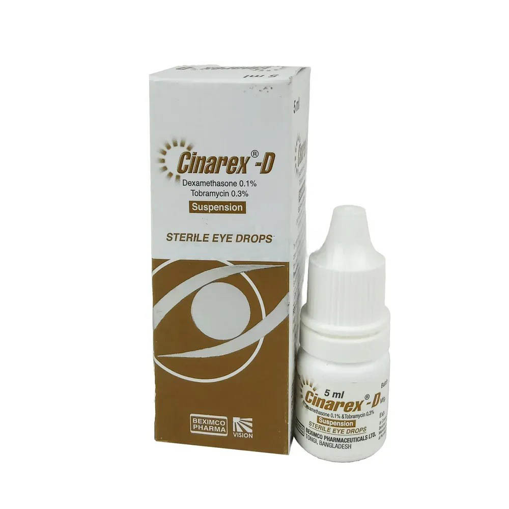 Eye Drop Cinarex-D 0.1%+0.3% (5ml)