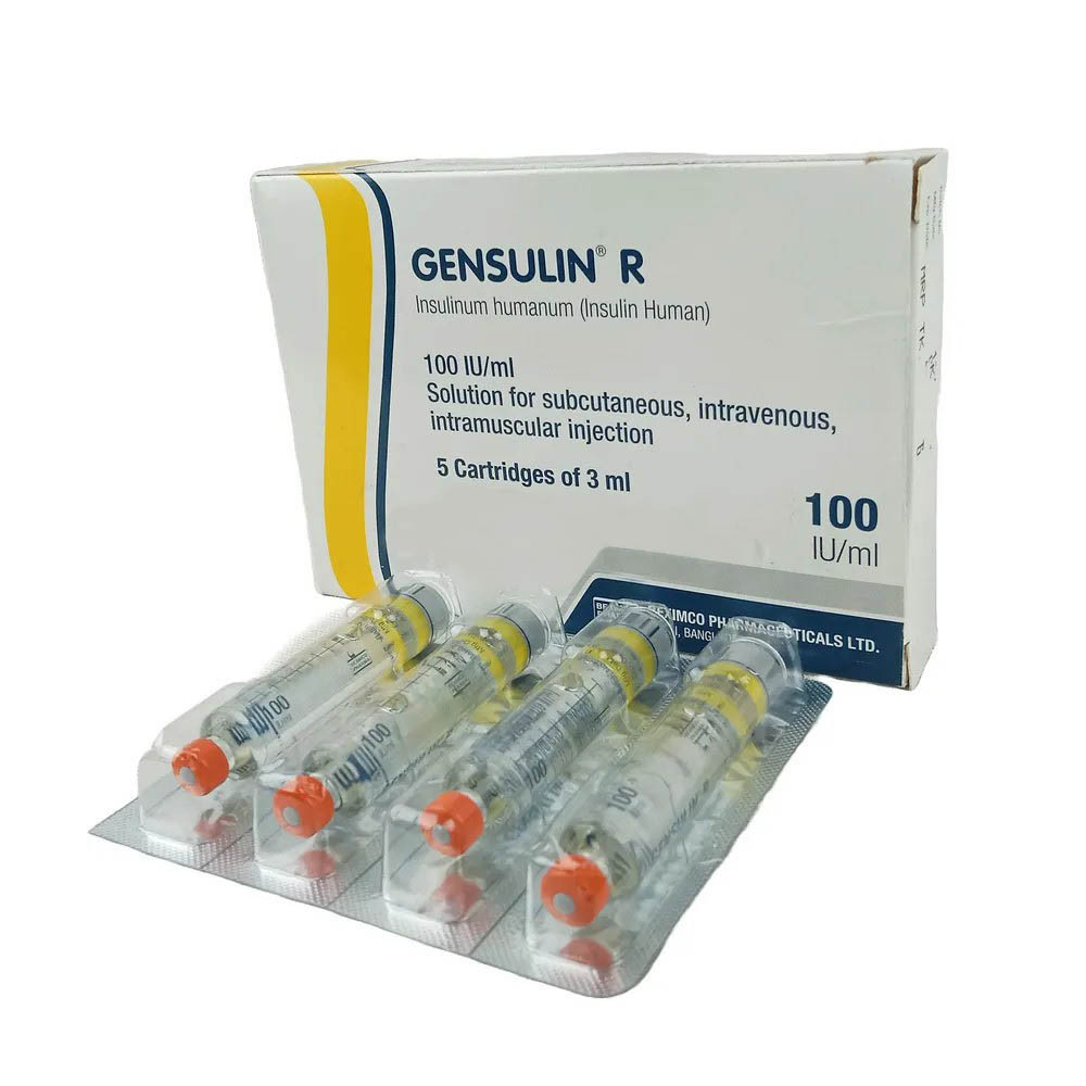 Injection Gensulin R 30/70 (100iu) Cartridge (5' pack)