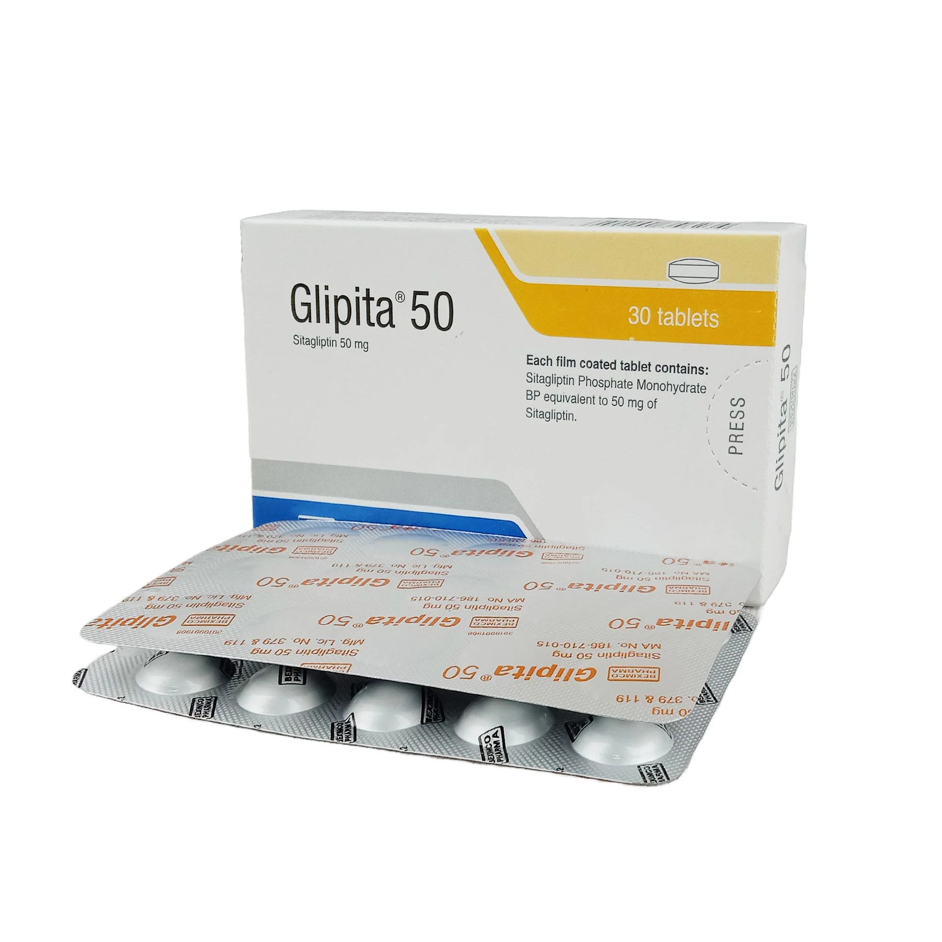 Tablet Glipita 50mg (30pcs)