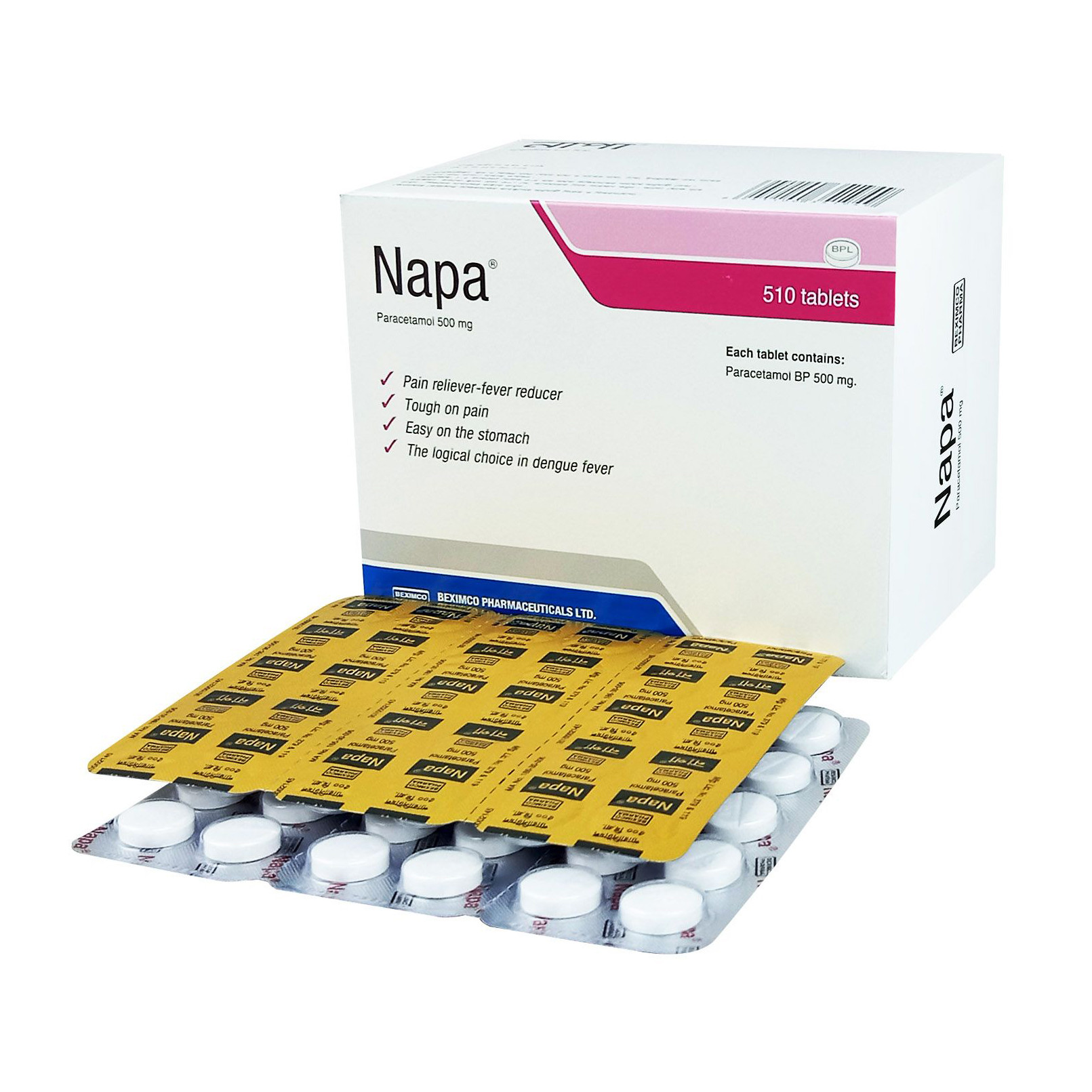 Tablet Napa 500mg (510pcs)