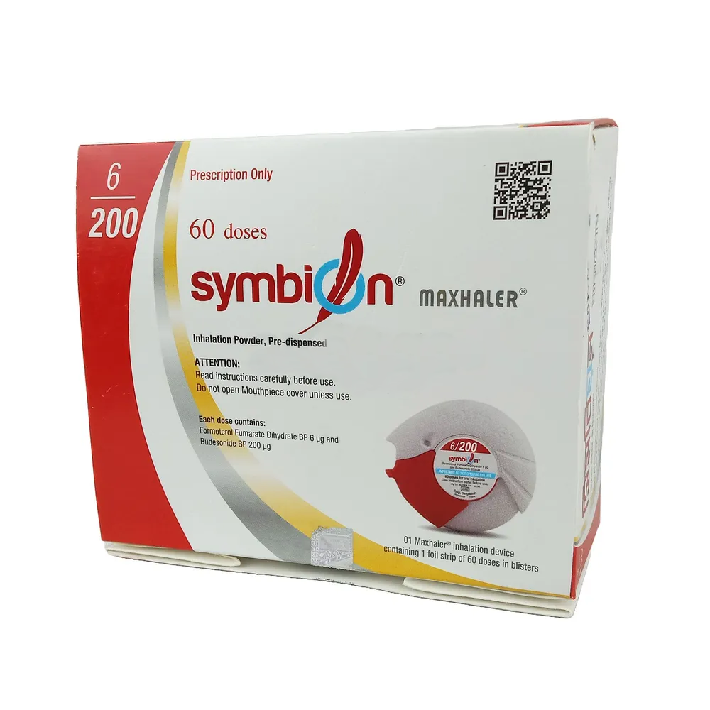 Inhaler Symbion Maxhaler 6/200 (60 metered)