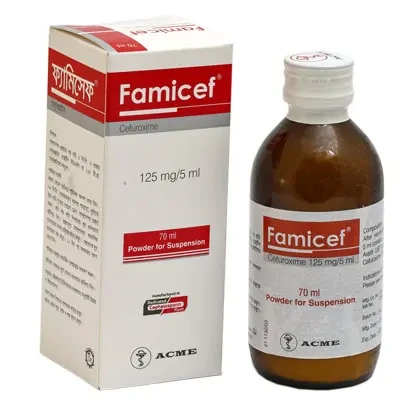 Syrup Famicef 70ml bottle