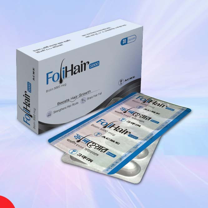 Capsule Folihair 5000mg (30pcs)