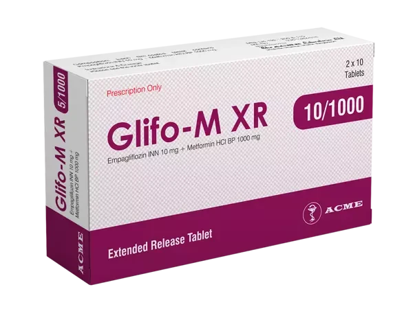 Tablet Glifo-M XR 10/1000mg (20pcs)